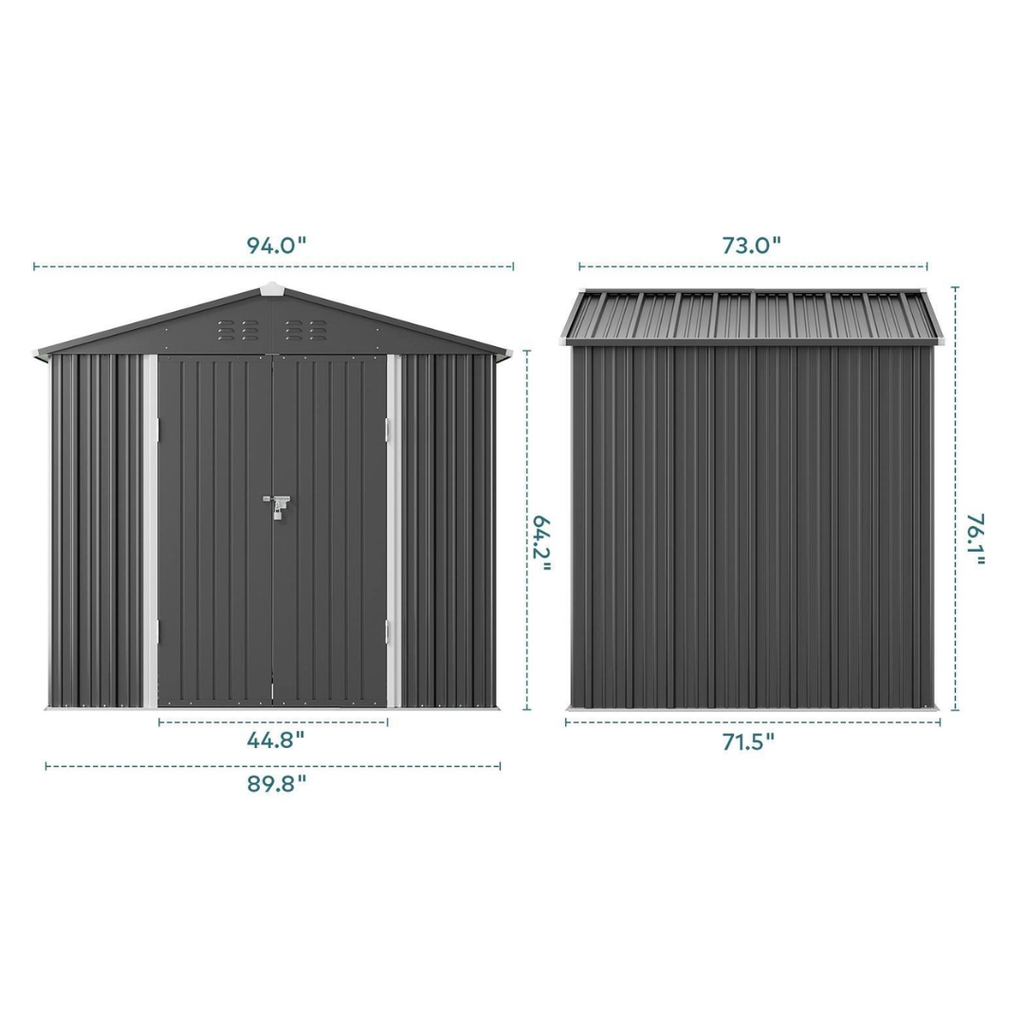 IronPeak Apex Outdoor Storage Shed 8x6