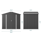 IronPeak Apex Outdoor Storage Shed 8x6