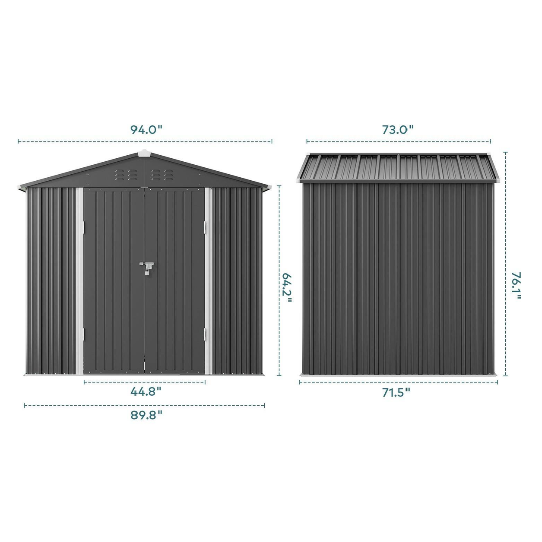IronPeak Apex Outdoor Storage Shed 8x6